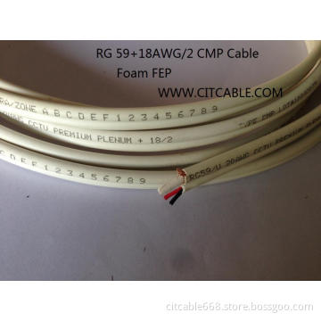 Foam FEP  Plenum Rg 58 Cable for CMP Class